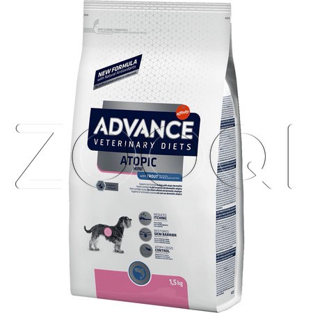 Advance Dog VetDiet Atopic Mini для собак малых пород при дерматозах и аллергии (форель)