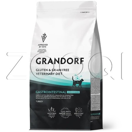 Корм Grandorf Vet Cat Gastrointestinal Moderate Calorie для кошек (индейка)