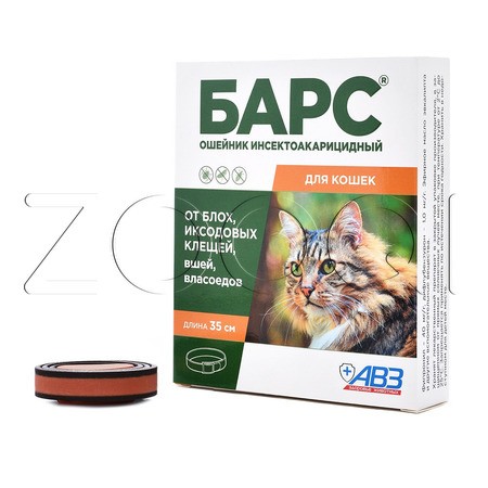 Барс Ошейник инсектоакарицидный для кошек