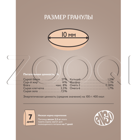 Корм ENSO Dog Formula Monoprotein для собак (индейка, шпинат)