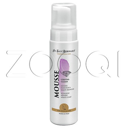 Iv San Bernard Traditional Line Cristal Clean Мусс для устранения желтизны шерсти питомцев, 200 мл