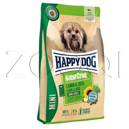 Happy Dog NaturCroq Mini Adult Lamm & Reis (ягненок, рис)