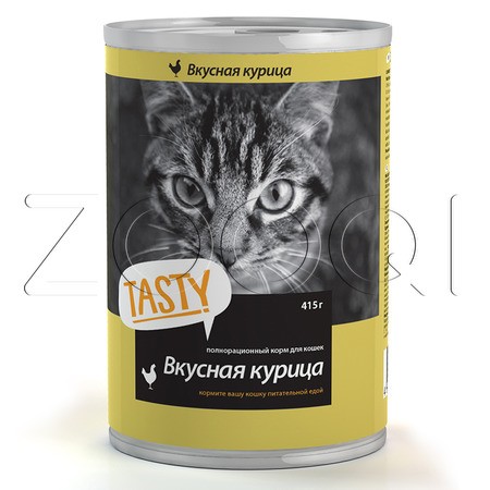 Tasty Консервы для взрослых кошек (курица в соусе), 415 г