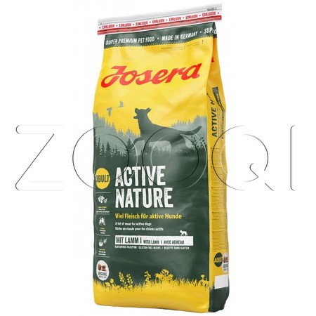 Josera Active Nature Adult Medium/Maxi 28/16 для взрослых собак (ягненок, птица, рис)