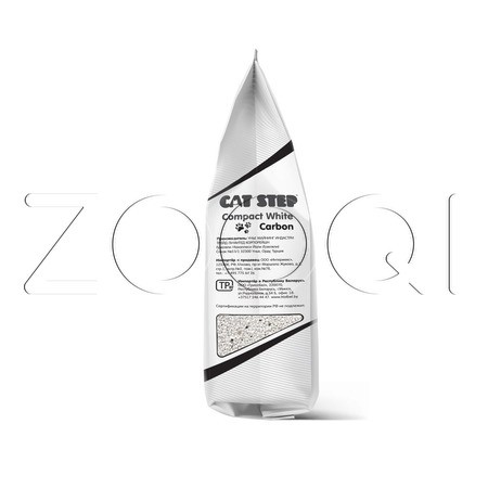 Cat Step Compact White Carbon Белый комкующийся минеральный наполнитель для кошачьих туалетов