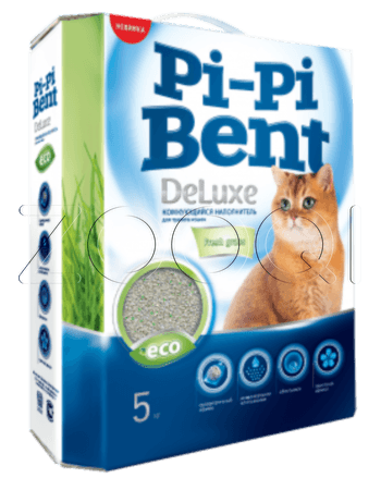 Наполнитель "Pi-Pi Bent Deluxe Fresh Grass", 5 кг