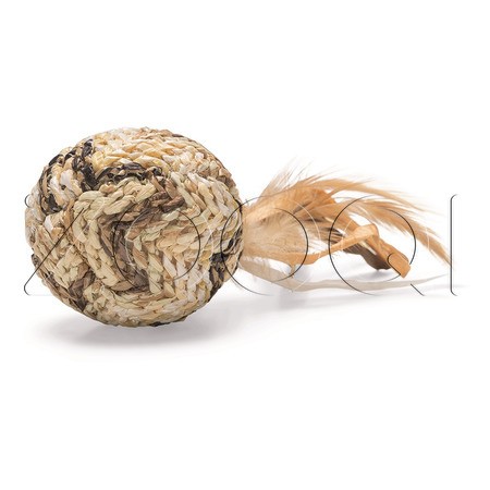 Beeztees Игрушка «Мячик Tuxa» для кошек, 10x5x4 см