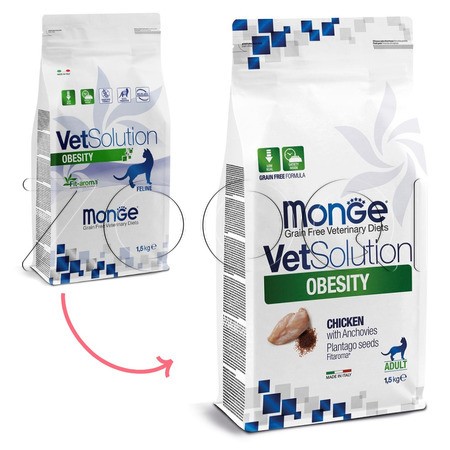 Корм Monge VetSolution Obesity Cat для кошек (курица)