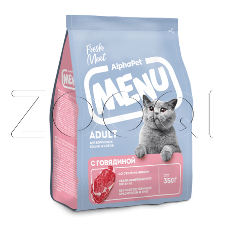 Корм AlphaPet Menu для кошек и котов (говядина)