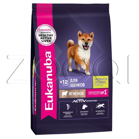 Корм Eukanuba для щенков (ягненок)