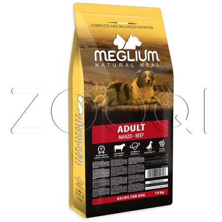 Meglium Dog Adult Gold для взрослых собак всех пород (говядина)