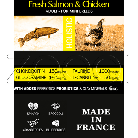 Корм Grain Free Mini Adult Fresh Salmon & Chicken для собак (лосось, курица)