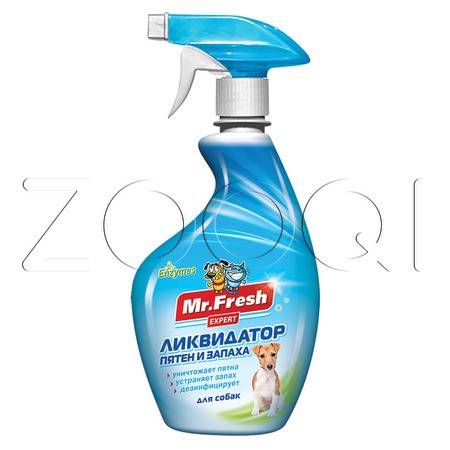 Mr. Fresh Expert Ликвидатор пятен и запаха 3в1 для собак, 500 мл