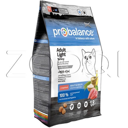 Корм ProBalance Light для кошек (индейка)