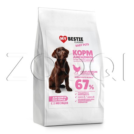 Корм MуBestie Classic для щенков (цыпленок, потрошки)