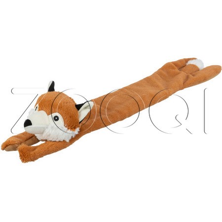 Trixie Игрушка плюшевая со звуком для собак «Болтающаяся лиса», 50 см