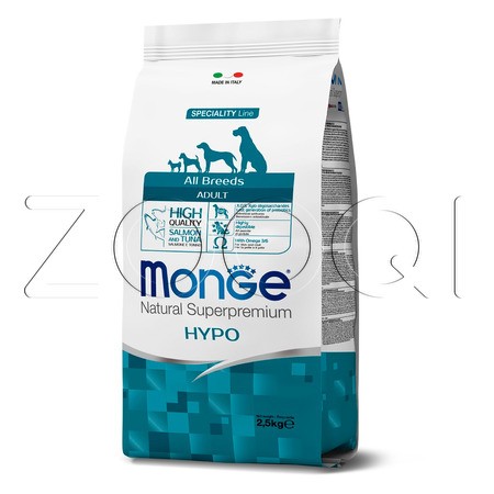 Monge Dog Speciality Adult Hypoallergenic для взрослых собак всех пород (лосось, тунец)