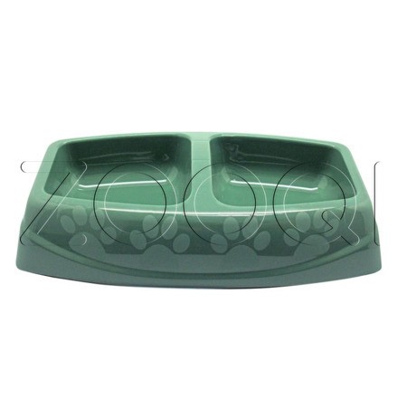 №1 Favorite Миска пластиковая двойная малая, 23.5х15х5 см, 2x200 мл