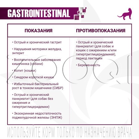 Корм Monge VetSolution Cat Gastrointestinal для кошек (свинина)