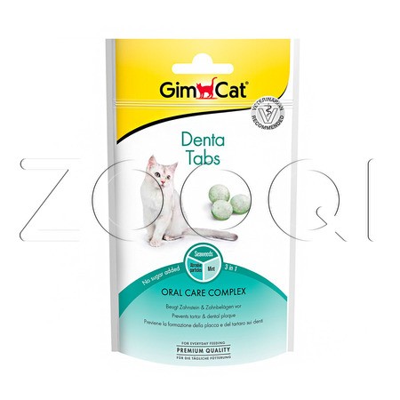 Лакомство GimCat Denta Tabs для очистки зубов кошек