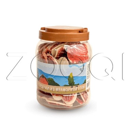 Nord Farm Лакомство Сердечки из мраморной утки для собак, 700 г