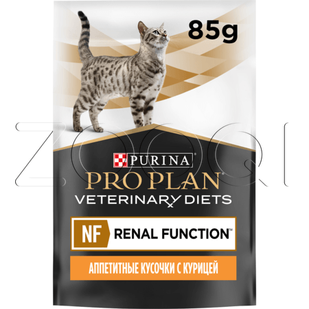 Purina Pro Plan Veterinary Diets NF Renal Function Advanced Care при поздней стадии патологии почек (курица), 85 г