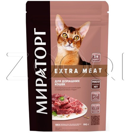 Мираторг Extra Meat для домашних кошек старше 1 года (говядина)