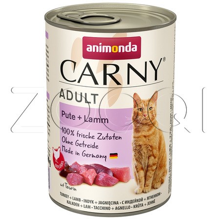 Консерва Carny Adult для кошек (индейка, ягненок), 400 г