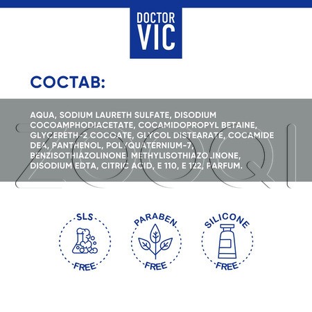 DOCTOR VIC Шампунь с пантенолом «Альпийский букет» для собак, 250 мл