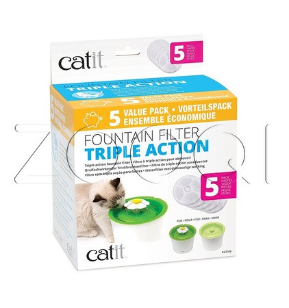 Catit Сменные фонтанные фильтры Triple Action - 5
