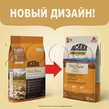 Корм Acana Wild Prairie для собак (птица)