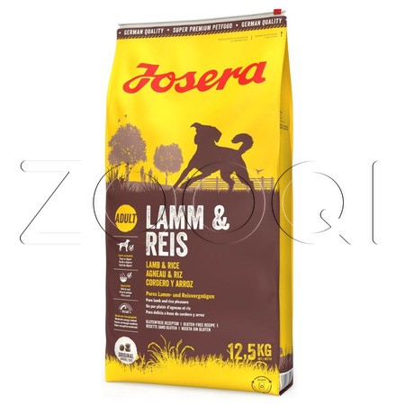 Josera Lamb & Rice Adult для взрослых собак всех пород склонных к пищевой аллергии (ягнёнок, рис)