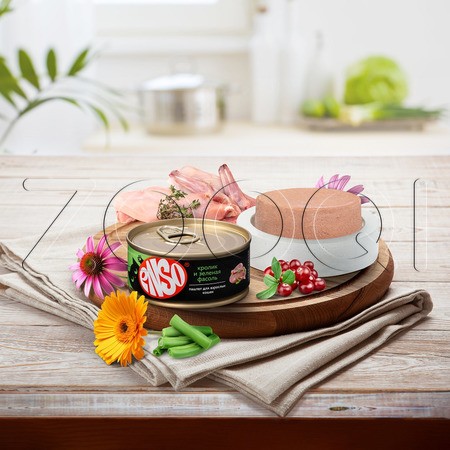 Паштет Enso для кошек (кролик, фасоль), 100 г