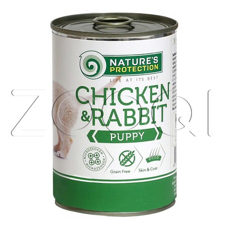 Nature's Protection Puppy Chicken & Rabbit для щенков (курица, кролик)