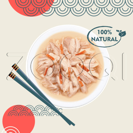 Консерва INABA CIAO Toromi для кошек (куриное филе, тунец Кацуо, морской гребешок), 80 г