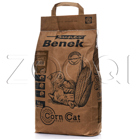 Super Benek Corn Cat Golden Кукурузный наполнитель для кошачьего туалета