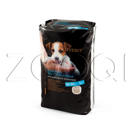 TiTBiT Коврики впитывающие для ухода за домашними животными, 5 шт