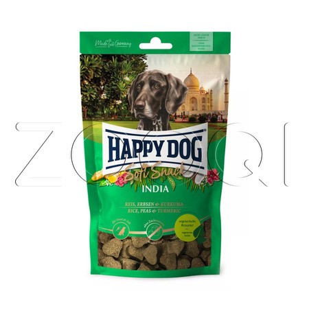 Happy Dog Soft Snack India (рис, горох, куркума), 100 г