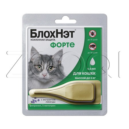 БлохНэт Форте Капли для кошек, 1 пипетка