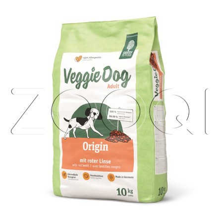 Green Petfood VeggieDog Origin (Adult 22/9) вегетарианский корм для собак, 10 кг