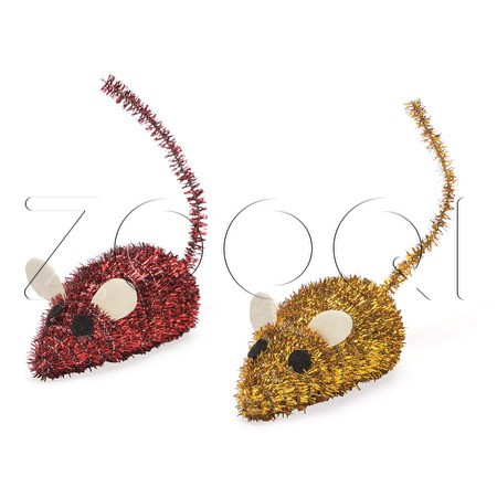 Beeztees Игрушка «Рождественские мышки» для кошек, 2 шт