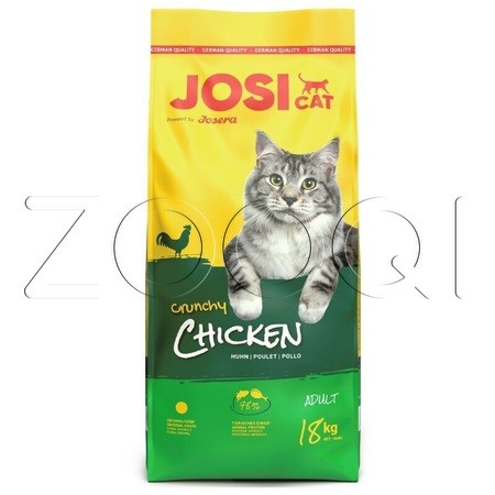 Josera JosiCat Crunchy Chicken для взрослых кошек (курица), 18 кг