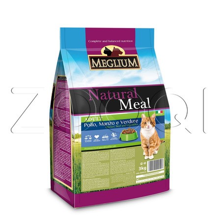 Meglium Cat Adult Chicken Beef and Vegetables для кошек (Курица, говядина, овощи)