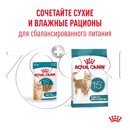 Пауч Royal Canin Ageing 15+ для кошек (кусочки в соусе), 85 г