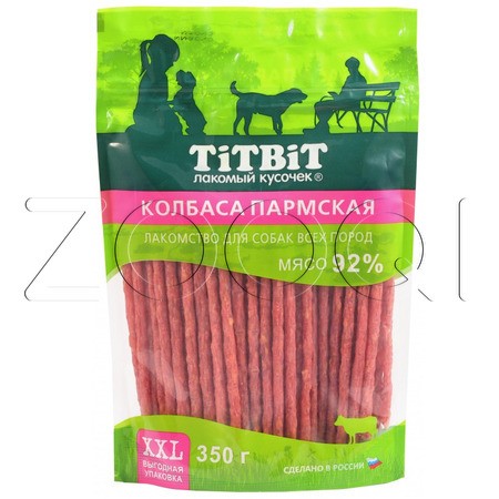 TiTBiT Колбаса Пармская для собак всех пород (XXL выгодная упаковка), 350 г