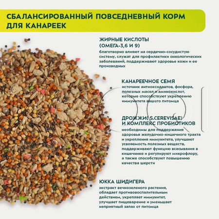 Корм Bambini Pets для канареек, 400 г