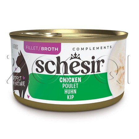 Консерва Schesir Cat Complements для кошек (курица в бульоне), 70 г
