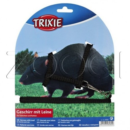 Набор "Trixie" (шлея+поводок) для хорьков и крыс