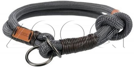 Ошейник-удавка "TRIXIE" для собак "BE NORDIC", веревка (M), 45см/8мм, темно-серый/коричневый