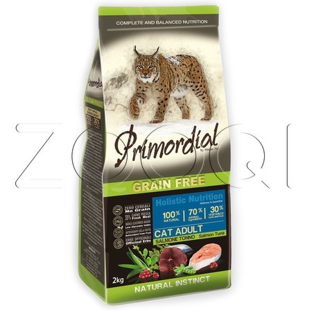 Primordial Cat Adult Salmon & Tuna для взрослых кошек (Лосось, тунец)